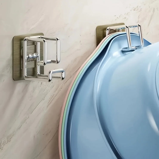 Crochet De Lavabo Acier Inoxydable Sans Poinçon Porte Serviettes Suspendu - Sirius Flow