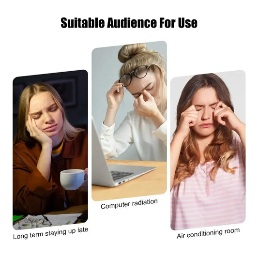 Masque pour les yeux chauffant USB pour les yeux secs et le sommeil – Compresse chaude avec température constante, cernes et poches Masque pour les yeux chauffant by Sirius Flow