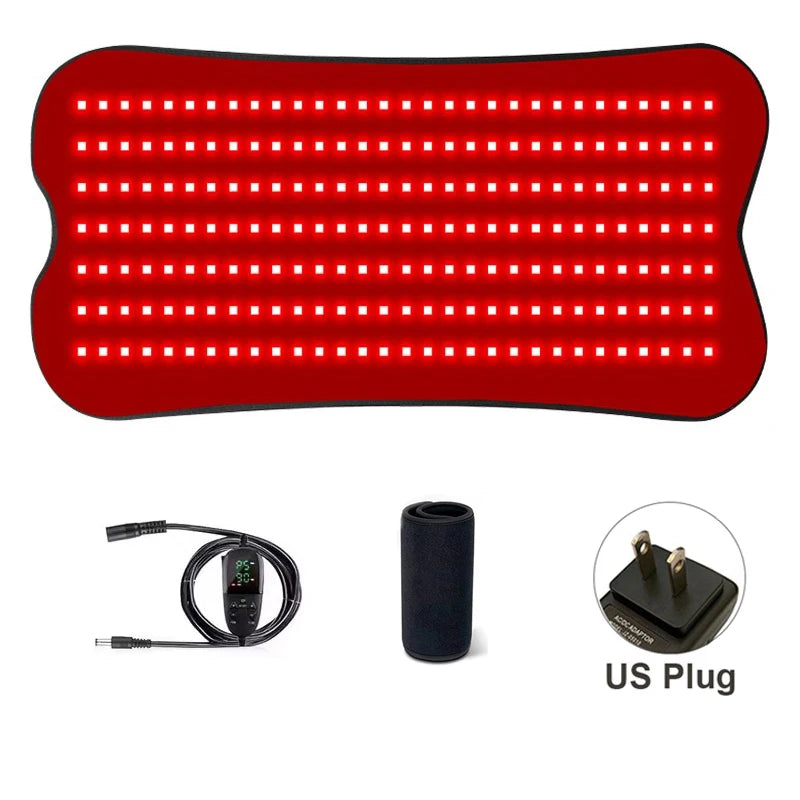 Coussin de thérapie par la lumière infrarouge rouge à 210 led, dispositifs de beauté pour le visage, le corps, le dos, les genoux, les mains et les pieds, coussin chauffant Portable 660nm 850nm by Sirius Flow
