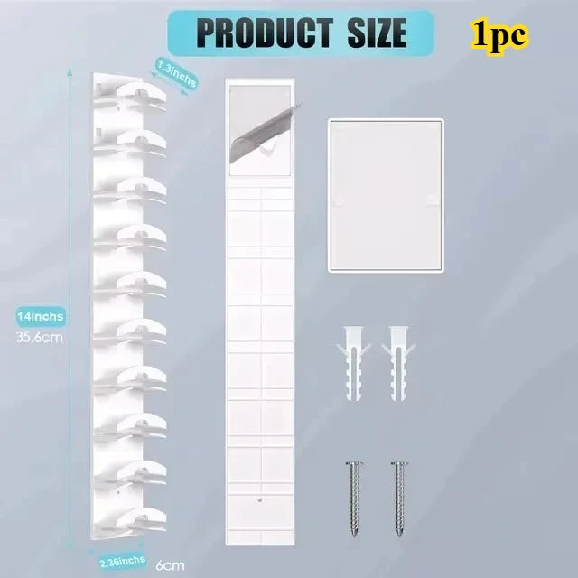 Porte-casquette mural à 10 grilles, porte-chapeau, casquette de Baseball, porte-serviettes, cintre de placard, organisateur de rangement, accessoires gain de place by Sirius Flow