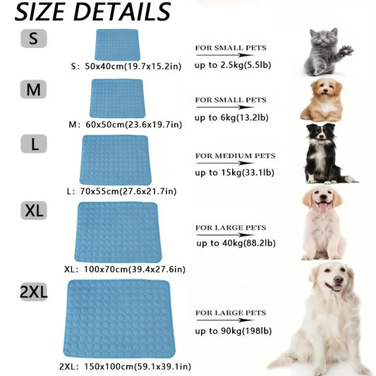 Tapis rafraîchissant pour chien, lit froid d'été pour animaux de compagnie, Extra Large pour petits et grands chiens, accessoires pour animaux de compagnie, couverture Durable pour chat, canapé, coussin de glace pour chat by Sirius Flow