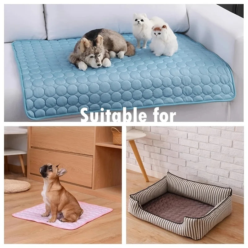 Tapis rafraîchissant pour chien, lit froid d'été pour animaux de compagnie, Extra Large pour petits et grands chiens, accessoires pour animaux de compagnie, couverture Durable pour chat, canapé, coussin de glace pour chat by Sirius Flow