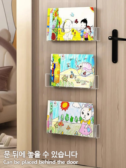 Organisateur livre d'images vitrine bibliothèque mur pour enfants derrière la porte lecture Magazine stockage tenture murale étagère by Sirius Flow