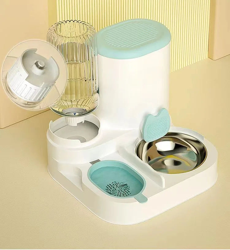 Bol pour chat mangeoire automatique pour chats, chiens, animaux domestiques, distributeurs d'eau, bol pour chat intégré, bassin de nourriture pour chat, chiens, manger, boire by Sirius Flow