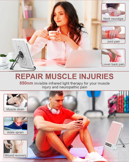 Astarexin – panneau de thérapie à la lumière rouge, dispositif LED Anti-inflammatoire pour le visage, soins de la peau, lampe 660nm850nm pour soulager la douleur Anti-âge by Sirius Flow