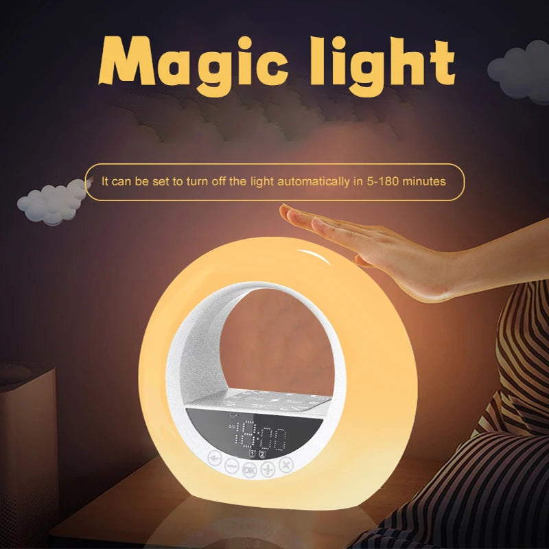 Réveil lumineux avec Simulation de lever du soleil, Radio FM, veilleuse, sons naturels, aide au sommeil pour enfants, dormeurs lourds by Sirius Flow