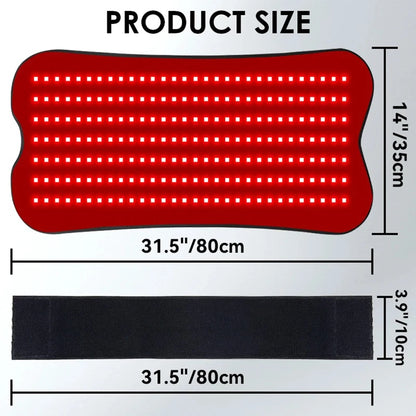 Coussin de thérapie par la lumière infrarouge rouge à 210 led, dispositifs de beauté pour le visage, le corps, le dos, les genoux, les mains et les pieds, coussin chauffant Portable 660nm 850nm by Sirius Flow