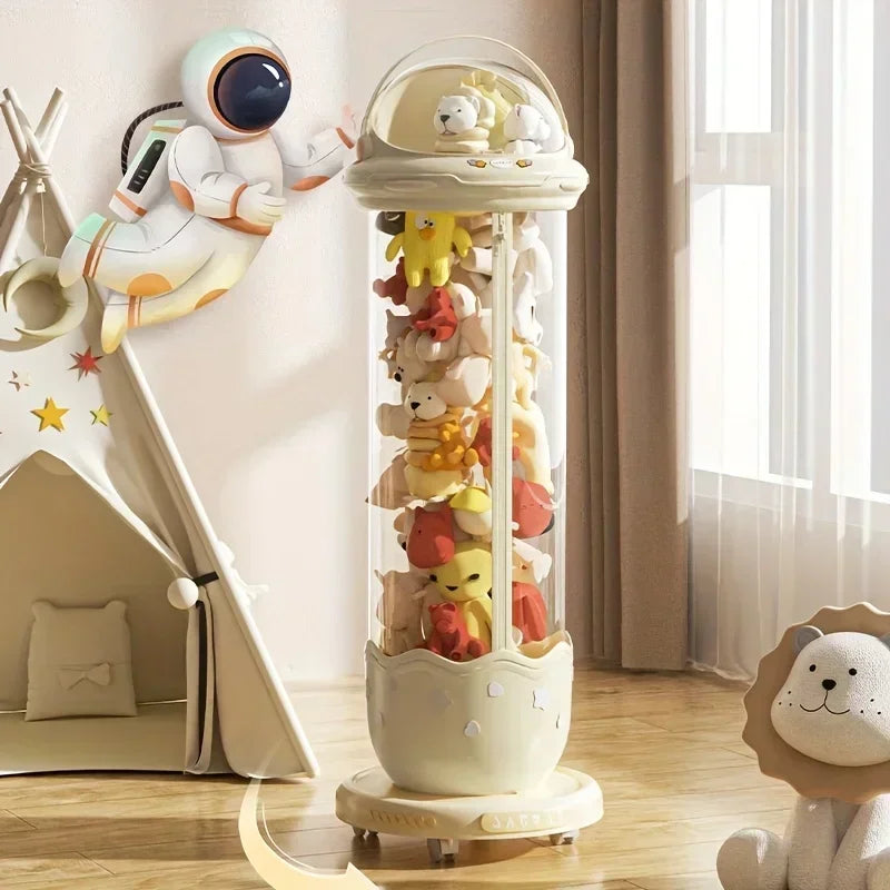 Boîte de rangement de poupées d'astronaute, boîtes de rangement de jouets en peluche pour enfants, plastique Transparent en peluche, rangement à domicile, poubelle à fermeture éclair by Sirius Flow