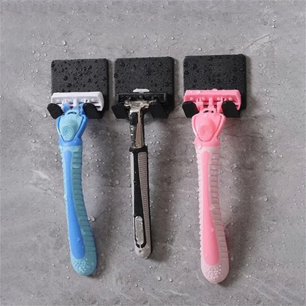 Porte-rasoir de salle de bain, crochet de rangement mural pour hommes, étagère pour rasoir, sans poinçon, accessoires d'organisation by Sirius Flow