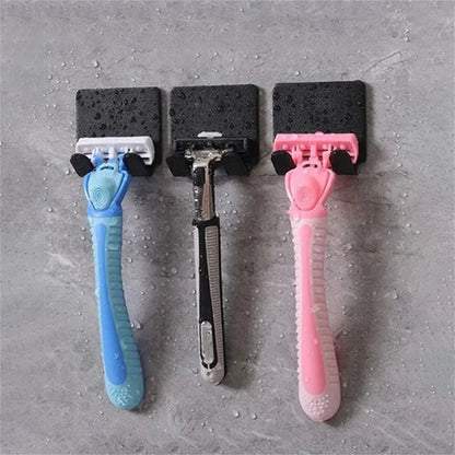 Porte-rasoir de salle de bain, crochet de rangement mural pour hommes, étagère pour rasoir, sans poinçon, accessoires d'organisation by Sirius Flow