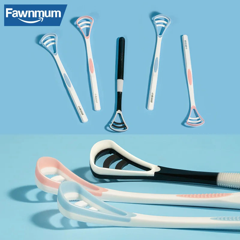 Fawnmum Grattoir À Langue Silicone Haleine Fraîche Pour Adultes Hygiène Buccale Facile Et Efficace - Sirius Flow 