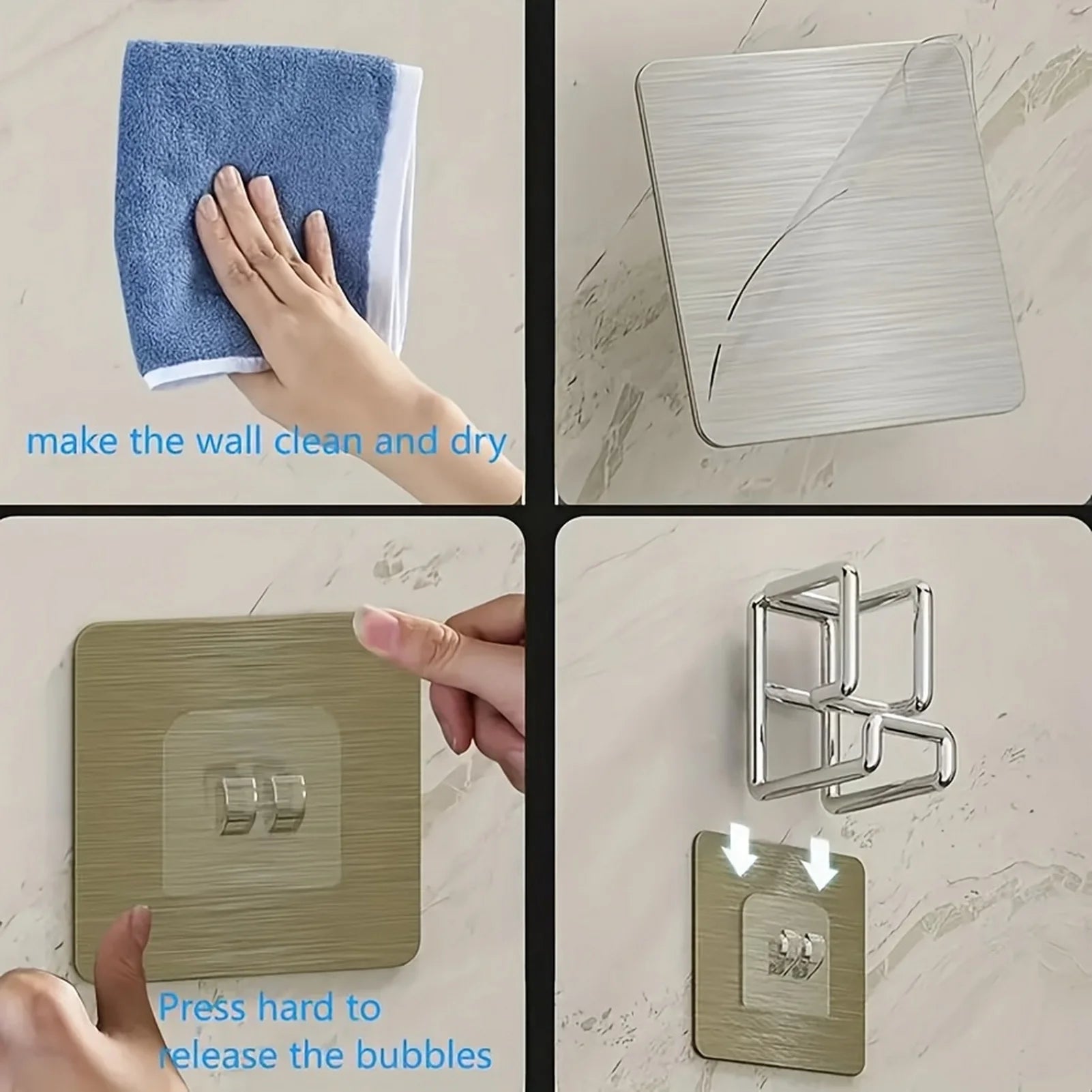 Crochet De Lavabo Acier Inoxydable Sans Poinçon Porte Serviettes Suspendu - Sirius Flow 