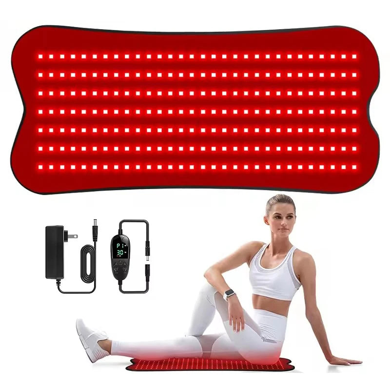 Coussin de thérapie par la lumière infrarouge rouge à 210 led, dispositifs de beauté pour le visage, le corps, le dos, les genoux, les mains et les pieds, coussin chauffant Portable 660nm 850nm by Sirius Flow