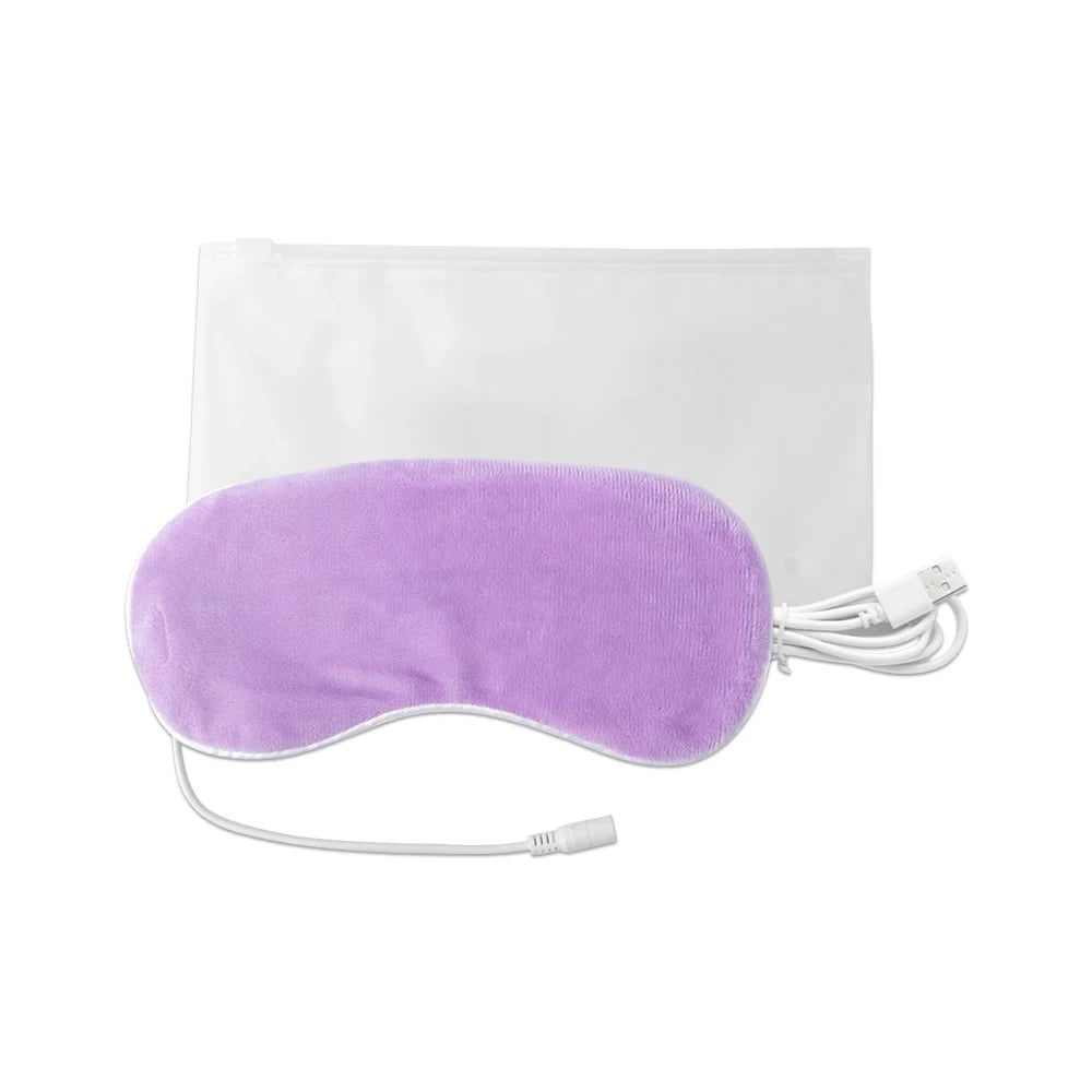 Masque pour les yeux chauffant USB pour les yeux secs et le sommeil – Compresse chaude avec température constante, cernes et poches Masque pour les yeux chauffant by Sirius Flow