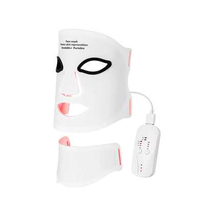 Masque de thérapie à la lumière rouge en Silicone, masque facial LED 7 couleurs, Anti-vieillissement, rajeunissement, masque Facial éclaircissant avec coussin de Protection des yeux by Sirius Flow