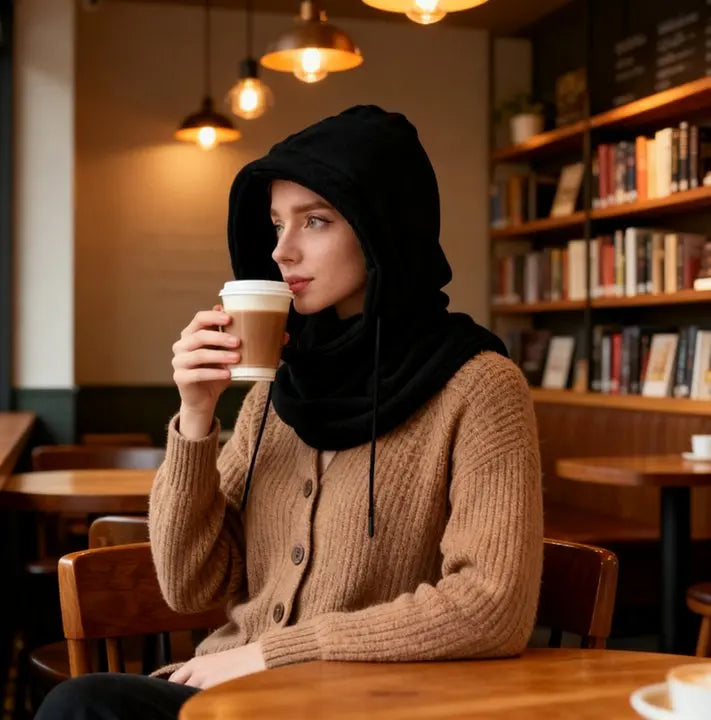 Cagoule D'hiver Unisexe En Tricot Masque Coupe Vent Avec Cordon Pour Cyclistes Et Plein Air - Sirius Flow 