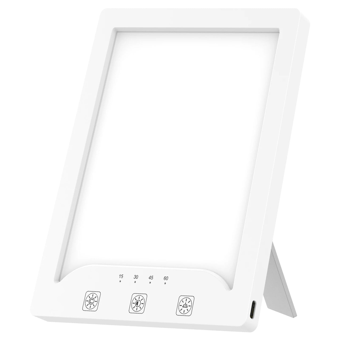 Lampe de luminothérapie lampe triste 3000-6500K lampe solaire carrée avec 3 températures de couleur 10 niveaux de luminosité 4 réglages de minuterie by Sirius Flow