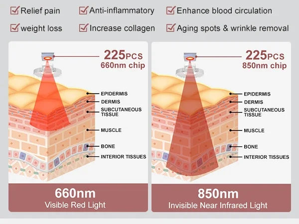 Astarexin – panneau de thérapie à la lumière rouge, dispositif LED Anti-inflammatoire pour le visage, soins de la peau, lampe 660nm850nm pour soulager la douleur Anti-âge by Sirius Flow
