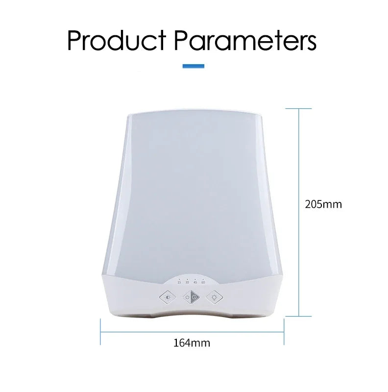 Lampe de photothérapie à LED pour trouble affectif à la lumière du jour bionique, veilleuse de thérapie fatiguée sans liste, gradation en continu, lampe d'instituts, SAD by Sirius Flow