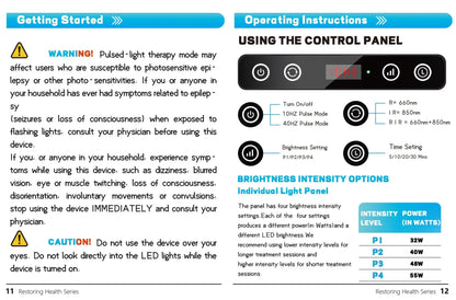 Astarexin – panneau de thérapie à la lumière rouge, dispositif LED Anti-inflammatoire pour le visage, soins de la peau, lampe 660nm850nm pour soulager la douleur Anti-âge by Sirius Flow