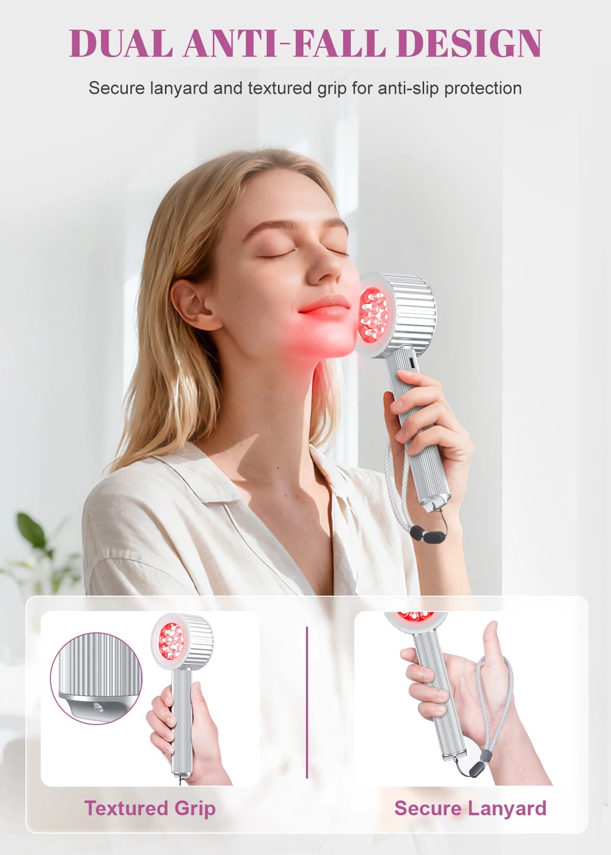 24 pièces led thérapie par la lumière rouge lumière infrarouge électrique lampe Portable stylo 660nm pour le visage et le corps 460nm thérapie par la lumière bleue 4500mAH by Sirius Flow