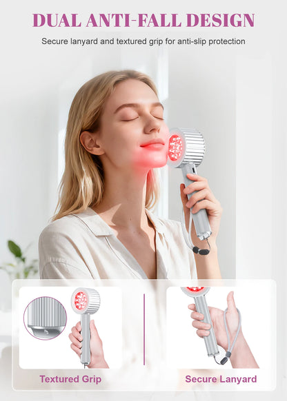 24 pièces led thérapie par la lumière rouge lumière infrarouge électrique lampe Portable stylo 660nm pour le visage et le corps 460nm thérapie par la lumière bleue 4500mAH by Sirius Flow