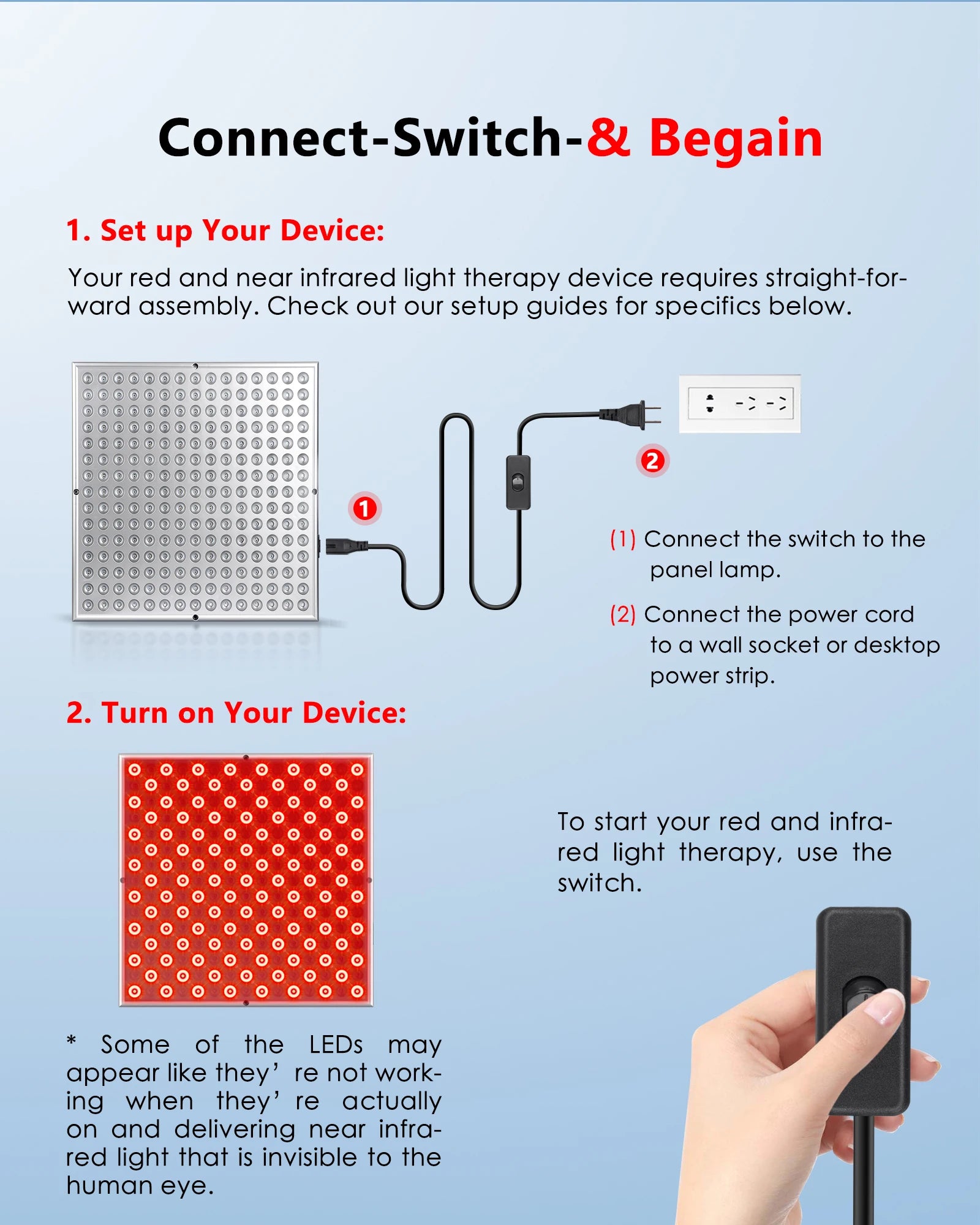 Lampe de panneau de thérapie à la lumière rouge à LED pour le visage, soins de la peau anti-âge, beauté du corps, outils de thérapie fongique, 225 by Sirius Flow