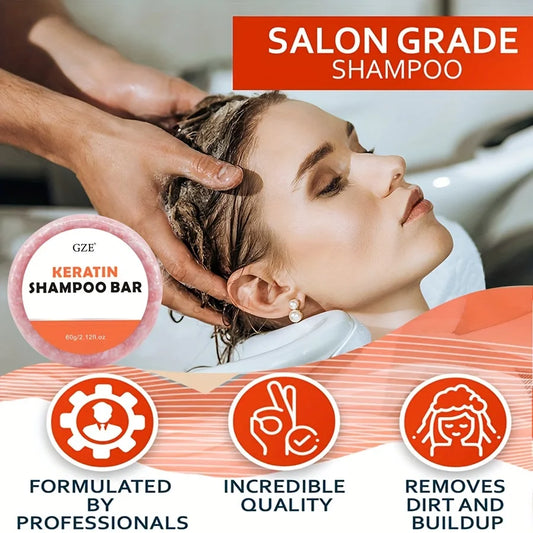 Shampooing Solide GZ Keratin Regina Brillance Sans Parabènes 60 g Pour Tous Types De Cheveux - Sirius Flow