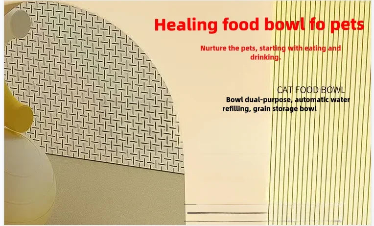 Bol pour chat mangeoire automatique pour chats, chiens, animaux domestiques, distributeurs d'eau, bol pour chat intégré, bassin de nourriture pour chat, chiens, manger, boire by Sirius Flow