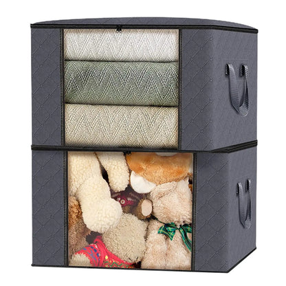 Conteneurs de rangement pliables sous le lit, avec fenêtre transparente, organisateurs de jouets sous le lit et sacs de rangement pour vêtements, bacs de rangement pour placard by Sirius Flow