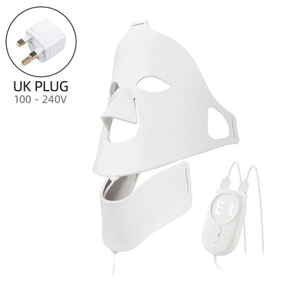 Foreverlily visage cou Silicone masque LED 7 couleurs lumière LED photonique thérapie 3D Flexible masque de beauté du visage peau éclaircir soins de la peau by Sirius Flow
