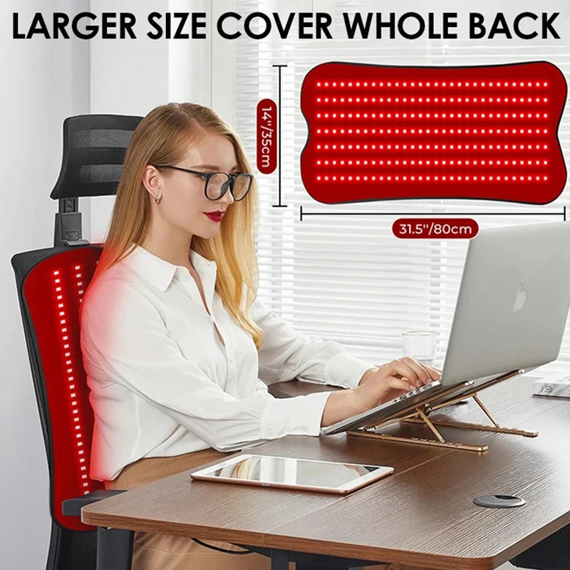 Coussin de thérapie par la lumière infrarouge rouge à 210 led, dispositifs de beauté pour le visage, le corps, le dos, les genoux, les mains et les pieds, coussin chauffant Portable 660nm 850nm by Sirius Flow