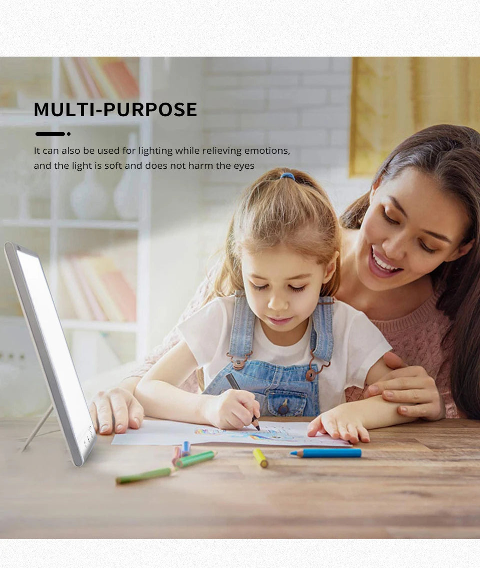 Lampe de thérapie à la lumière triste 5V, traitement des troubles affactifs saisonniers, photothérapie bionique, dépression de la lumière du soleil, lampe Anti-fatigue by Sirius Flow