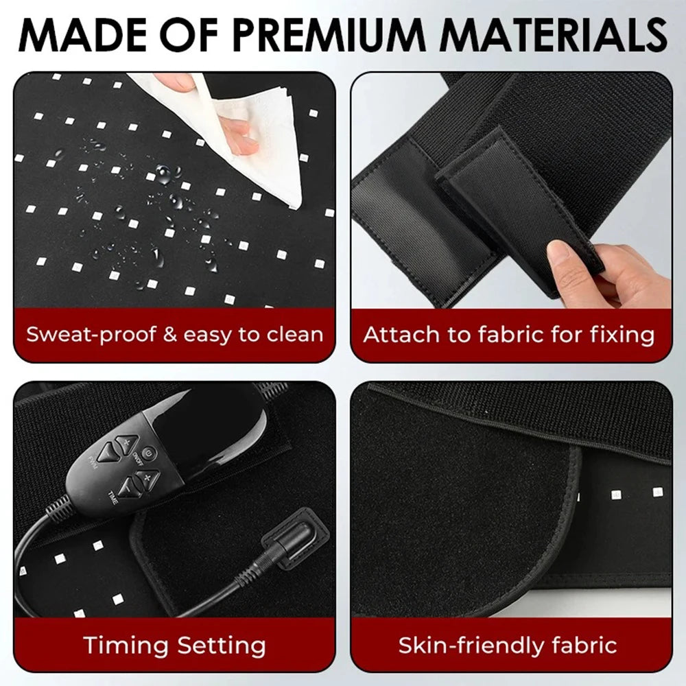 Coussin de thérapie par la lumière infrarouge rouge à 210 led, dispositifs de beauté pour le visage, le corps, le dos, les genoux, les mains et les pieds, coussin chauffant Portable 660nm 850nm by Sirius Flow