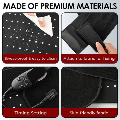 Coussin de thérapie par la lumière infrarouge rouge à 210 led, dispositifs de beauté pour le visage, le corps, le dos, les genoux, les mains et les pieds, coussin chauffant Portable 660nm 850nm by Sirius Flow