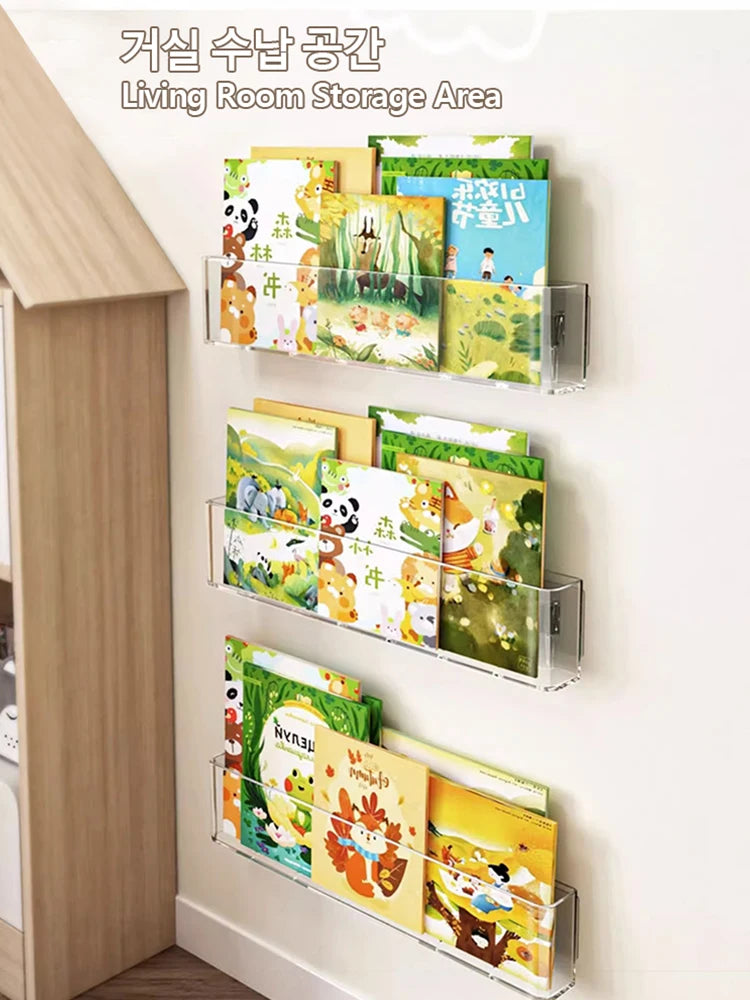 Organisateur livre d'images vitrine bibliothèque mur pour enfants derrière la porte lecture Magazine stockage tenture murale étagère by Sirius Flow