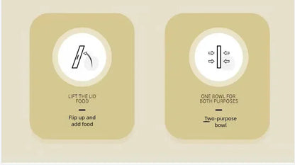 Bol pour chat mangeoire automatique pour chats, chiens, animaux domestiques, distributeurs d'eau, bol pour chat intégré, bassin de nourriture pour chat, chiens, manger, boire by Sirius Flow