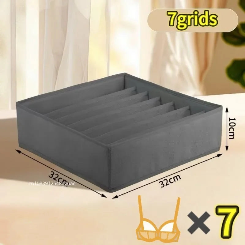 Boîte de rangement pour sous-vêtements, boîte de rangement pliable Non tissée, ensemble de Six pièces pour sous-vêtements, soutien-gorge, chaussettes, tiroir, boîte de finition, 4 pièces/1 ensemble by Sirius Flow