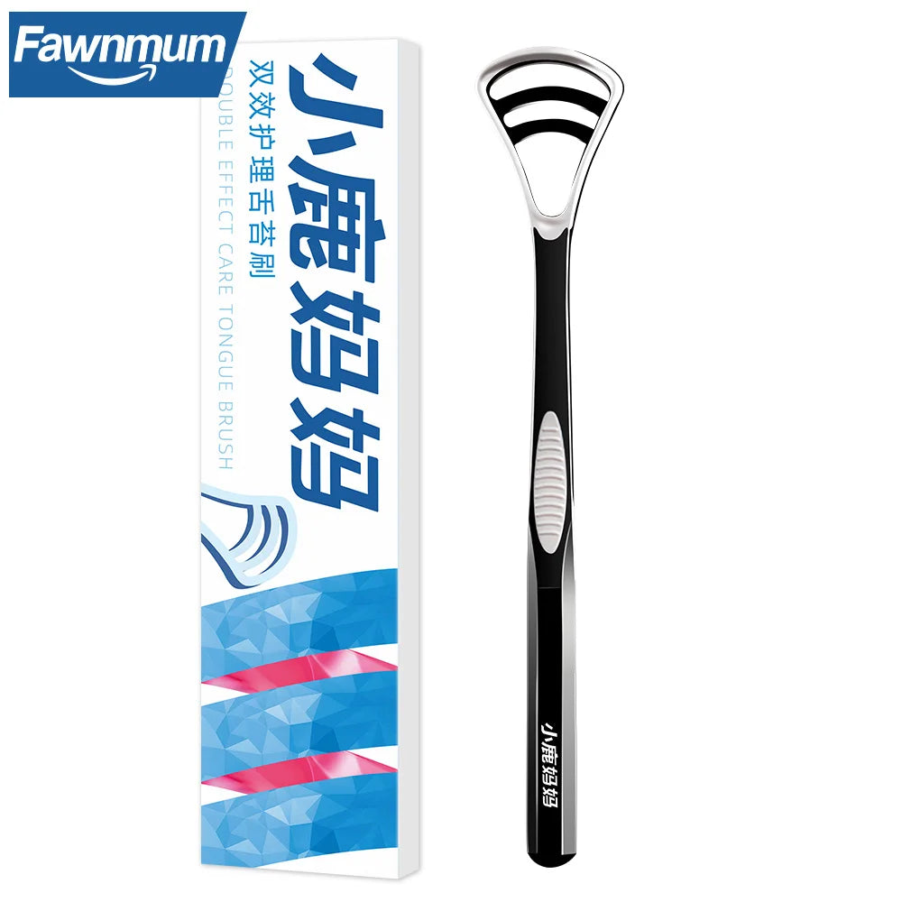 Fawnmum Grattoir À Langue Silicone Haleine Fraîche Pour Adultes Hygiène Buccale Facile Et Efficace - Sirius Flow 