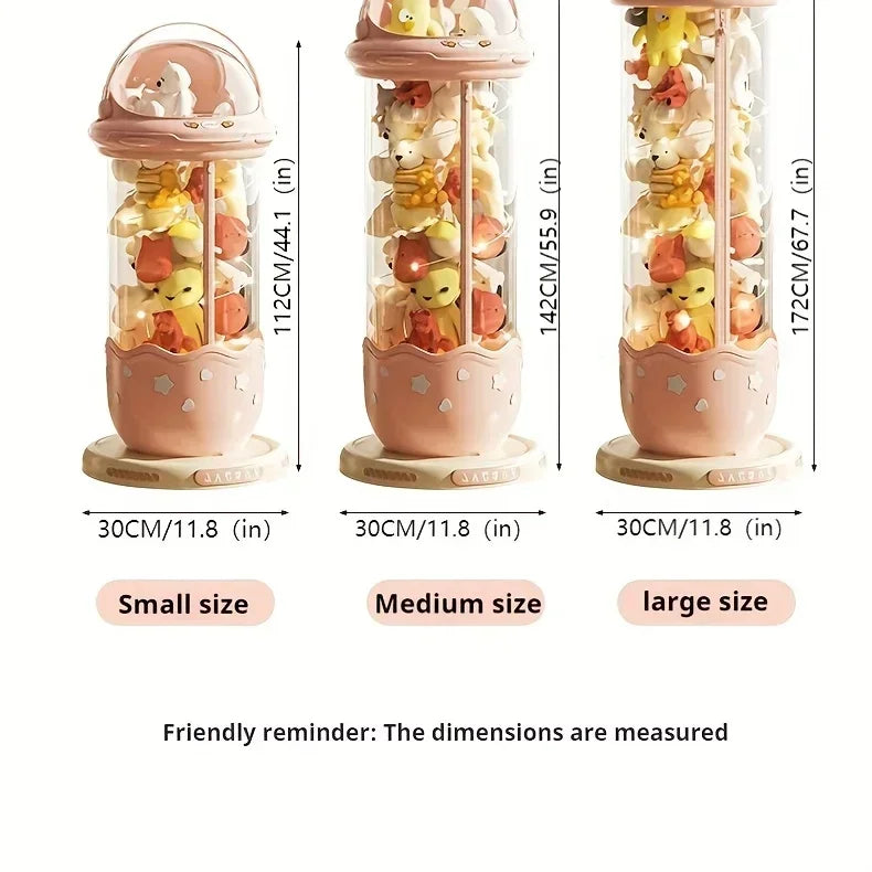 Boîte de rangement de poupées d'astronaute, boîtes de rangement de jouets en peluche pour enfants, plastique Transparent en peluche, rangement à domicile, poubelle à fermeture éclair by Sirius Flow