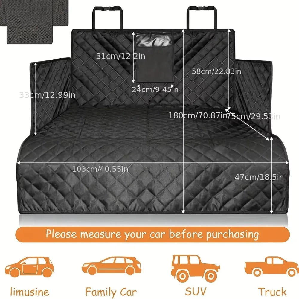 Housse de siège de voiture pour chien, résistante à l'usure, pour SUV, imperméable, Portable, Durable, protège le véhicule, facile à installer by Sirius Flow