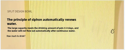 Bol pour chat mangeoire automatique pour chats, chiens, animaux domestiques, distributeurs d'eau, bol pour chat intégré, bassin de nourriture pour chat, chiens, manger, boire by Sirius Flow