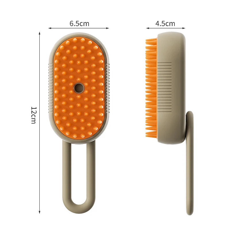 Brosse à vapeur pour animaux de compagnie, brosse vapeur pour chien, pulvérisation électrique 3 en 1, brosses d'épilation pour chiens et chats, Massage, peigne de toilettage pour animaux de compagnie by Sirius Flow
