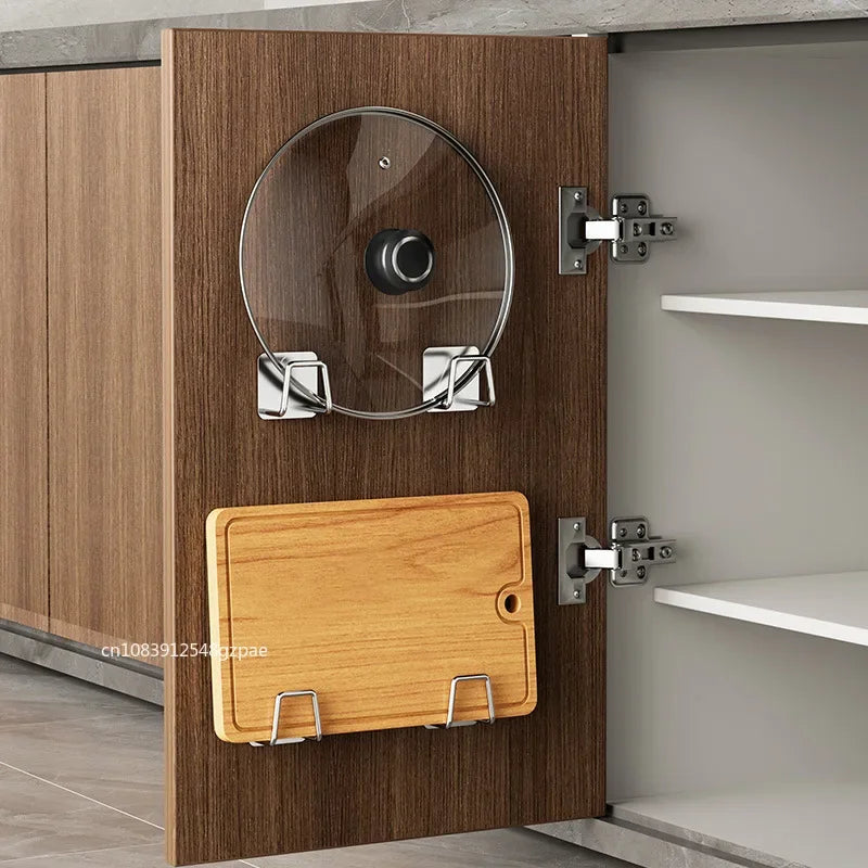 Porte-éponges d'évier de cuisine en acier inoxydable, égouttoir auto-adhésif, support de séchage, crochets muraux de cuisine, organisateur de rangement d'accessoires by Sirius Flow