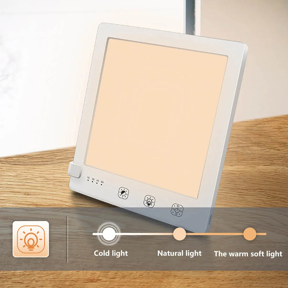 Lumière de photothérapie LED triste lumière du jour bionique trouble efficace lampe USB soulagement sans liste lumières de thérapie fatiguées bouton tactile by Sirius Flow