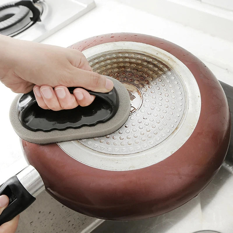 Brosse Éponge Émeri Réutilisable 2 Pièces Pour Pots Cuisine Nettoyage Puissant Efficace Pour Cuisiniers - Sirius Flow 