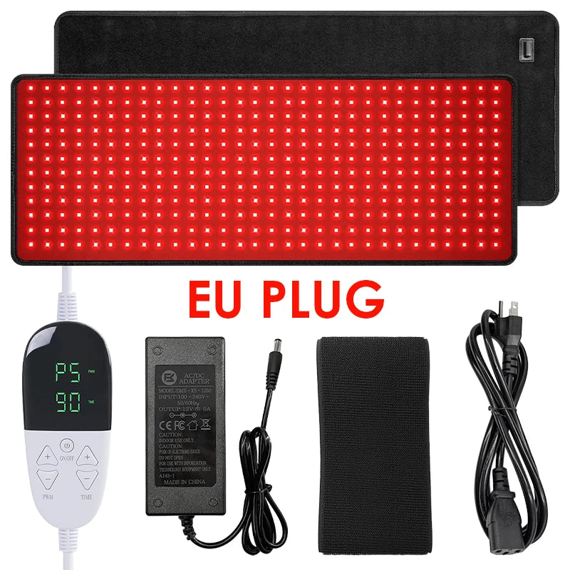 Coussin de thérapie par la lumière rouge et infrarouge, dispositifs de beauté LED 360psc 660nm 720psc 850nm, thérapie par la lumière infrarouge rouge by Sirius Flow