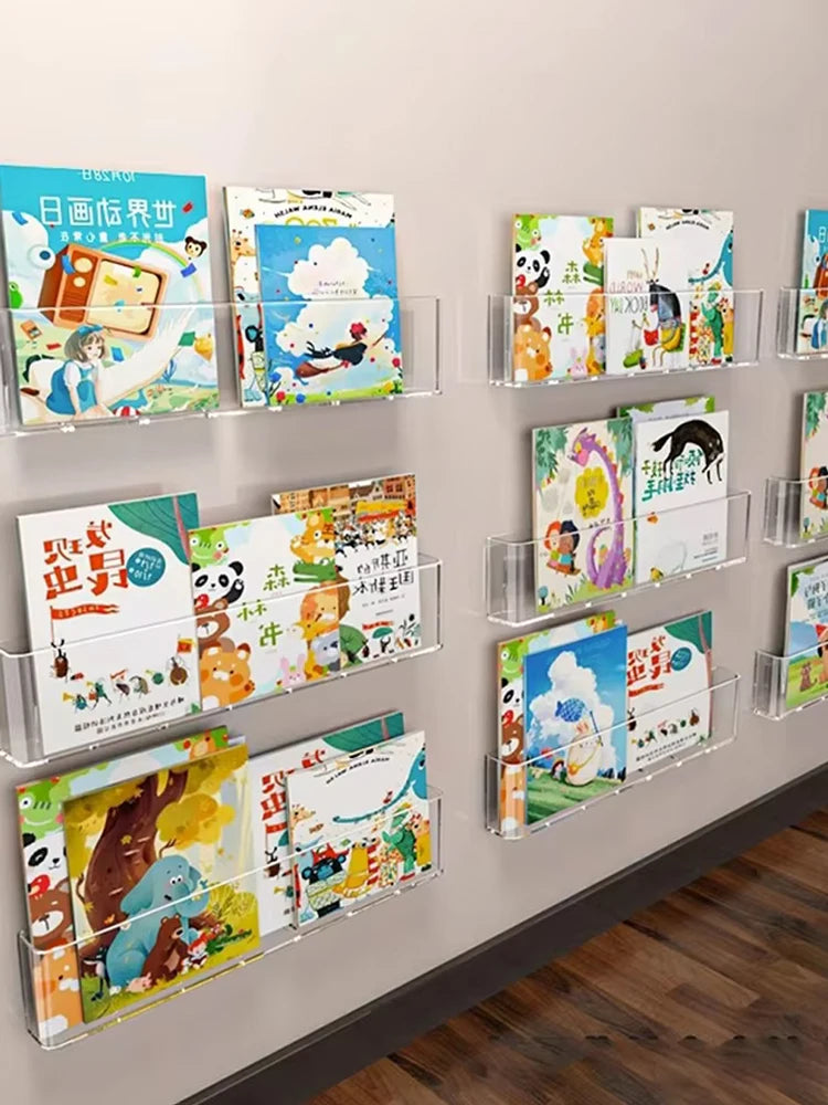 Organisateur livre d'images vitrine bibliothèque mur pour enfants derrière la porte lecture Magazine stockage tenture murale étagère by Sirius Flow