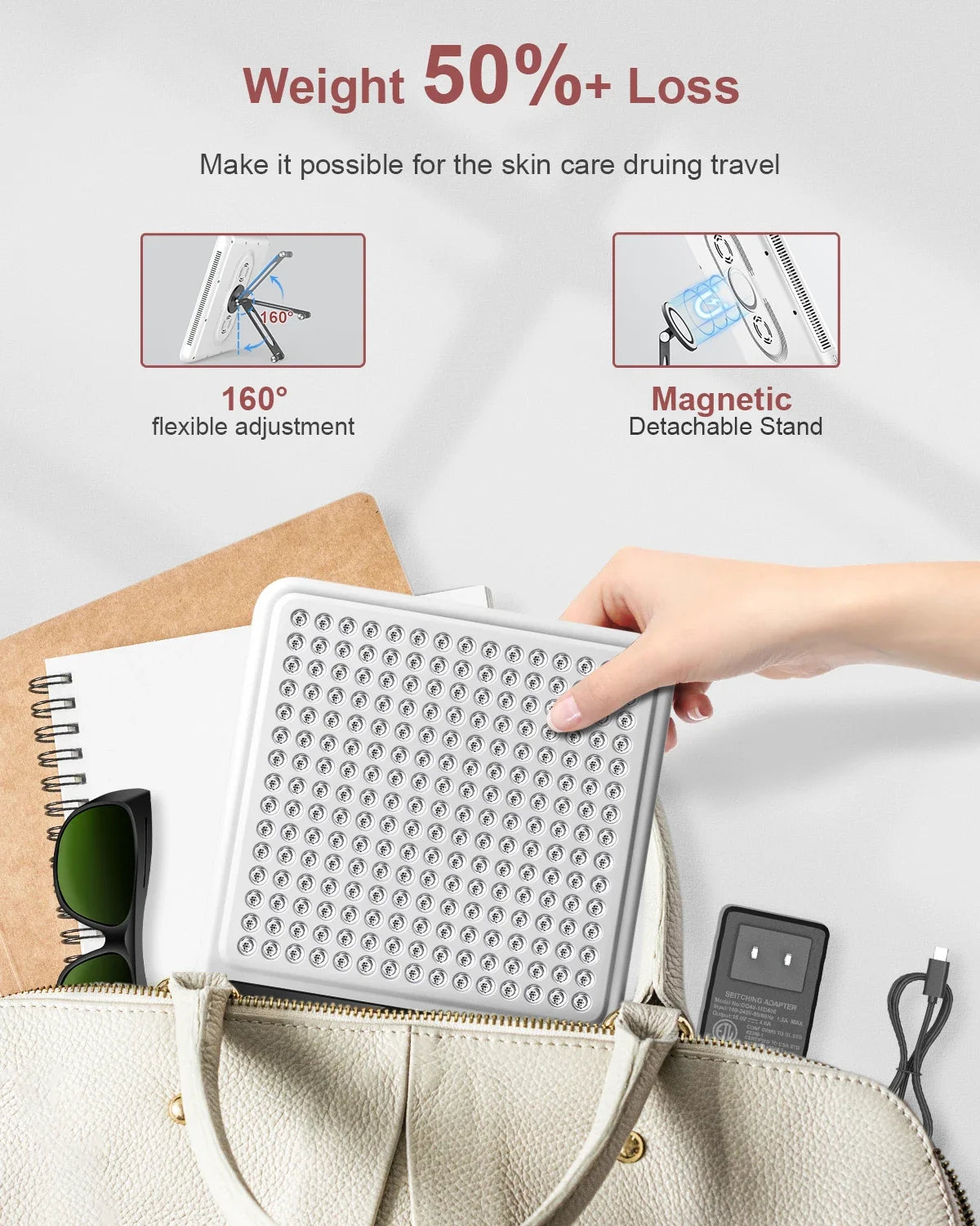 Astarexin – panneau de thérapie à la lumière rouge, dispositif LED Anti-inflammatoire pour le visage, soins de la peau, lampe 660nm850nm pour soulager la douleur Anti-âge by Sirius Flow