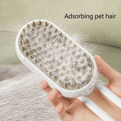 Brosse à vapeur pour animaux de compagnie, brosse vapeur pour chien, pulvérisation électrique 3 en 1, brosses d'épilation pour chiens et chats, Massage, peigne de toilettage pour animaux de compagnie by Sirius Flow
